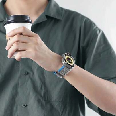 49mm 46mm 45mm 44mm Spor Kayış, Watch Series 11 10 9 8 7 6 5 5 SE ile Uyumlu Naylon Trajectory Loop Kayış