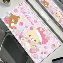 Kawaii Game Rubber Mat Cute Mousepad Non-Slip Table Mat Anime Pink Rilakkuma Office Computer Accessories XXL Extended Mouse Pad(13).Jpg - Mouse Pad - View 1