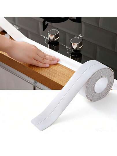 Tira selladora autoadhesiva resistente al agua, cinta de calafateo resistente al moho para fregadero de cocina, baño, bañera, inodoro, encimera, fácil de instalar