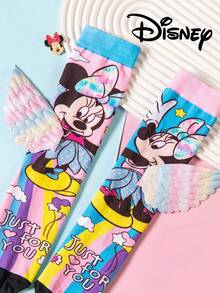 Disney 可爱3D儿童过膝袜，时尚儿童高筒袜套装，高品质礼物，趣味时尚卡通3D袜子，适合返校季穿着 - 彩色 - 查看 7