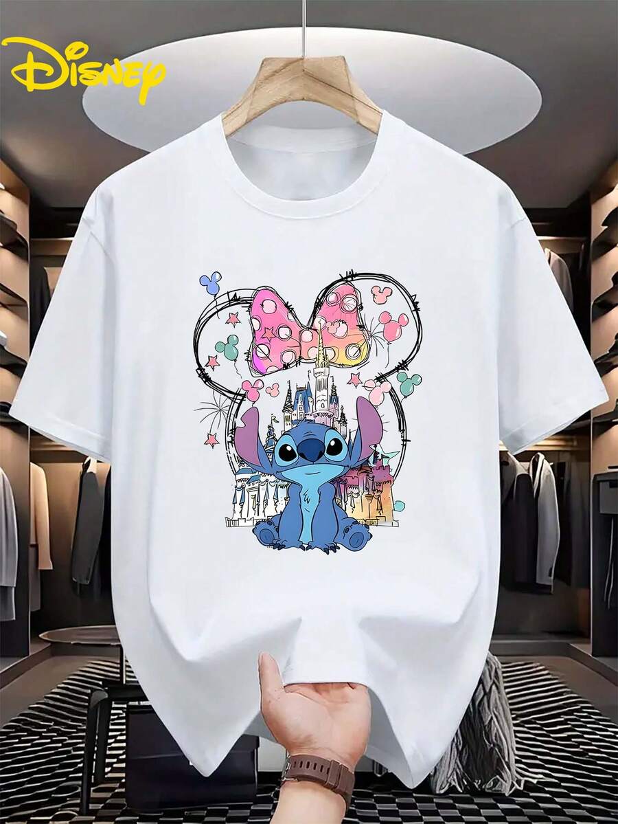 Authorized By Disney, Disney Toy Story Woody T-Shirt Is Full Of American Retro Prints, Suitable For Everyday Street Wear, Necessary In Summer, And A Gift For Disney Lovers. - White - View 1