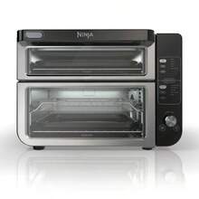 Certified Refurbished Ninja DCT400 10-In-1 Double Oven With FlexDoor, FlavorSeal & Smart Finish, Rapid Top Convection And Air Fry Bottom, Bake, Broil, Air Roast, Toast, Air Fry, Pizza And More, Stainless Steel (Renewed) - US A Type Plug(110-127V) - View 1