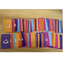 阿拉伯卡利玛卡牌游戏套装，阿拉伯文字卡牌，传统中东棋盘游戏，馈赠亲友，纸板材质 - 彩色 - 查看 6