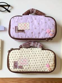 1 Hộp đựng văn phòng phẩm cho bé gái, đơn giản, dung tích lớn, phù hợp cho học sinh tiểu học và trung học. - Nhiều màu - Xem 3