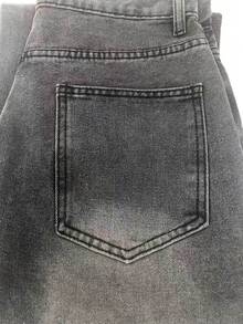 1pc Vintage Washed Loose Fit Wide Leg Men's Jeans, Non-Stretch, Suitable For Casual And Work Wear - Grey - View 11