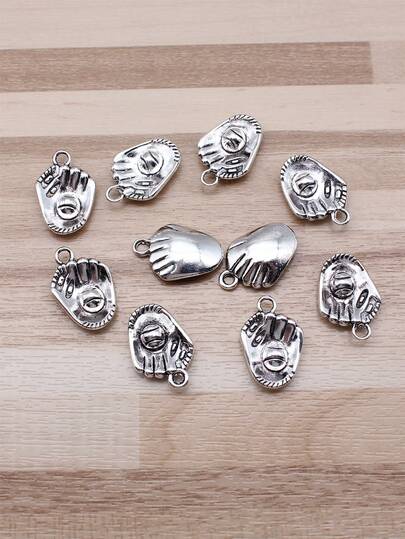 10pcs 20x14mm Baseball Charms Pendant For DIY Jewelry Making Necklace Keychain Phone Chain Bracelet Making Accessories Handmade Craft Making Findings