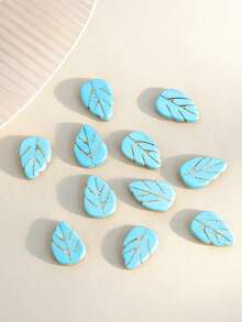 28pcs Random Mixed Beach Ocean Holiday Style Cute Turtle & Starfish Beaded Bracelet Necklace Bohemian Jewelry Pendant - Blue - View 12