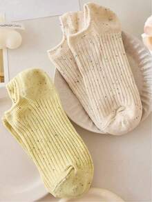 5/10 Pairs Women Short Socks, Polka Dot And Striped Design, Suitable For All Seasons, Random Colors - Multicolor - View 9
