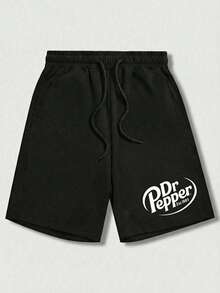 The New Men's Summer Shorts Are  Fashionable With Printed Patterns. The Sportswear And Half-Pants Are Breathable, Sweat-Absorbent, Heavy, Durable And Long-Lasting - 黑色7 - 查看 1