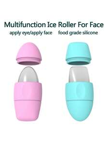 1pc Silicone Ice Facial Massage Roller, Cooling Ice Tray Mold For Face Skin Care, Ice Therapy Beauty Tool - Rectangle - View 5