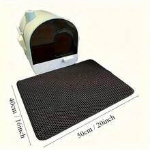 1片大号防水猫砂垫，双层防滑猫砂垫，猫咪用品 - 彩色 - 查看 15