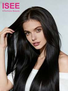 ISEE Hair Straight Wear And Go Glueless Upgrade 9*6 HD Lace Front Wig Unprocessed Human Hair Wigs 180% Density High Density 16-26 Inch Pre-Bleached Mini Knots High Quality Wig Daily Use For Beginners Pre-Plucked Hairline - SNatural - View 3