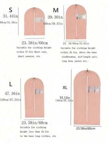 1pc Non-Woven Fabric 3D Dust Cover, Thickened Suit Dust Cover, Washable Garment Dust Cover - Multicolor - View 3