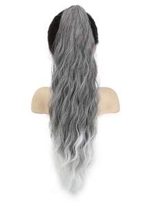 WIGGAGA Ss Style Inspo Woman Vacation Outfits Valentine's Day Summer Outfits Summer 26 Inch Long Water Wave Heat Resistant Synthetic Ponytail, Daily Use Wig Hair Scrunchie For Women - Ombre - View 2