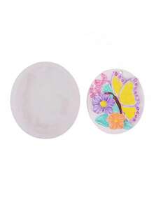 菊花、蝴蝶、心形、樱花硅胶模具吊坠，香薰石膏模具吊坠 - A-白色 - 查看 2