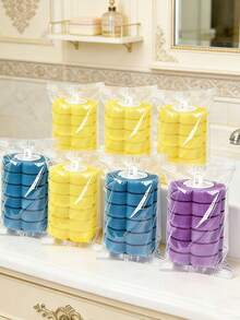 18 piezas/Set Cabezales de cepillo de inodoro desechables con solución de limpieza, paquete de repuesto de 3 colores mezclados, adecuado para sistema de limpieza de inodoro desechable, accesorios de limpieza de baño higiénicos, compatible con la mayoría de los cepillos de inodoro desechables, adecuado para uso doméstico y comercial - A - Ver 9