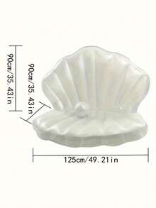 1pc Adult Inflatable Pearl Oyster Shell Handle Beach Float Sofa Mattress - Multicolor - View 14