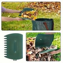 2件套落叶收集器，手持榛子形落叶铲，快速草坪落叶清除器，花园庭院落叶铲手耙，用于收集落叶、草屑和杂物，保护双手 - 2件裝 - 查看 6