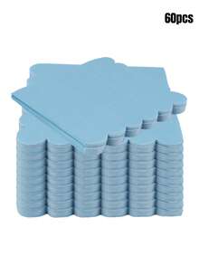 20pcs/Set, 40pcs/Set, 60pcs/Set Soft Thick Absorbent Light Blue Wavy Floral Napkins, Unfolded Size 24cm*24cm, Suitable For Wedding Tea Party, Birthday Party Decoration, Party Supplies, Holiday Decoration, Holiday Supplies - Multicolor - View 10