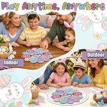 Marspark Easter Games Carnival Games 10.6'' Lucky Egg Spinner Candy Challenge Easter Party Favors For School Classroom Family Spring Festival Birthday Party Egg Hunt Activities - 蛋 - 查看 5