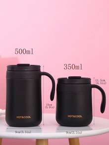 Stainless Steel Double-Layer Coffee Mug, Office Cup, Gift - Multicolor - View 7