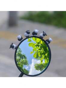 Cute Little Lamb Electric Vehicle Decoration Accessory For Car Interior Hollow Tabletop Piece Rearview Mirror Decoration Little Lamb Piece General Piece Little Lamb Piece Decoration - A - View 4