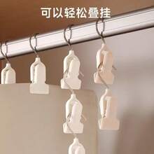 多功能夹式裤架，可旋转带钩，裙裤两用防滑隐形夹架 - 查看 6