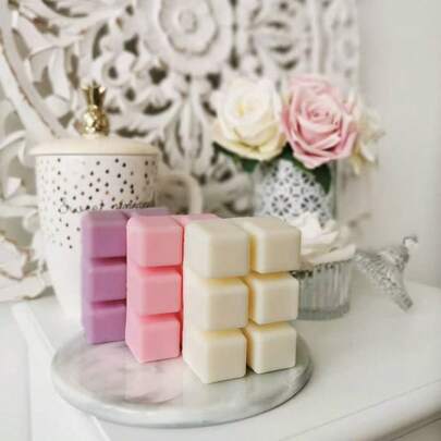 1块2.5盎司大豆蜡块，适用于蜡烛加热器，8种香味，香薰蜡烛片，适用于家居/卧室/客厅，空气清新剂，放松香薰蜡烛，水疗，冥想，派对氛围，香薰蜡烛片，送给朋友的礼物