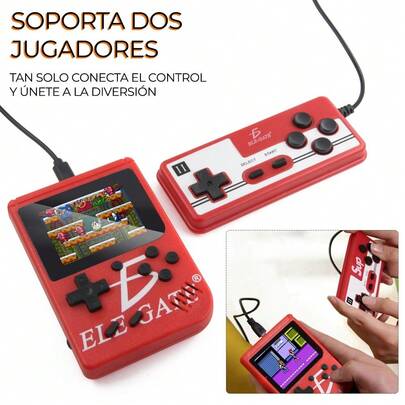 Ele-gate Sup Box Consola Game Boy Videojuego Retro Portátil Con Control(Multicolor)