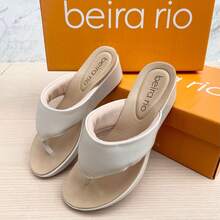 Beira Rio Women's High Heel Sandal - 白色 - 查看 3