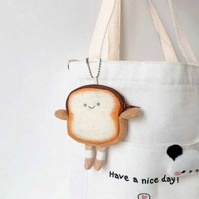 5pcs Cartoon Kawaii Bread Shape Keychain Coin Purse Cute Smile Toast Wallet Key Ring Creative Backpack Bag Pendant Fashion Key Chain Ornament Versatile Daily Key Accessories Lovely Exquisite Gift For Friends Kids Girls5pcs Cartoon Kawaii Bread Shape Keychain Coin Purse Cute Smile Toast Wallet Key Ring Creative Backpack Bag Pendant Fashion Key Chain Ornament Versatile Daily Key Accessories Lovely Exquisite Gift For Friends Kids Girls