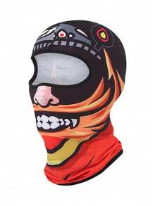 Fabulous Be Xtreme Summer Cashew Flower Cycling Balaclava Face Mask, Breathable, Moisture-Wicking, Quick-Drying, Stretchy - Multicolor - View 12