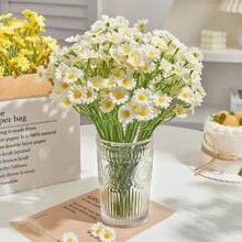 3/5pcs Mixed Artificial Daffodil, Magnolia, Chamomile Flowers, Suitable For Vases, Mother's Day Centerpieces, Wedding Favors, Kitchen Decor, Bedroom Home Decor - White - View 2