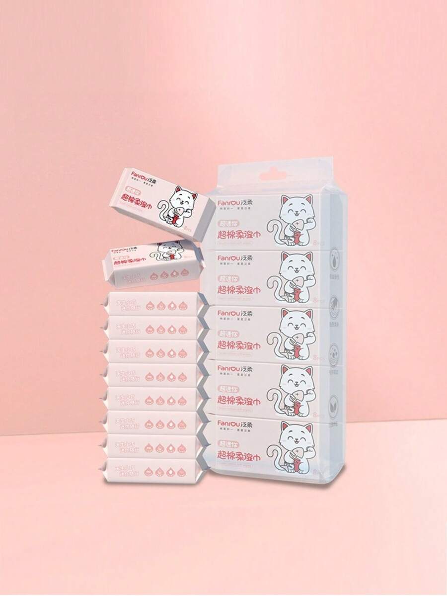 Pet Gentle Non-Irritating Cleaning Wet Wipes, Purified Water Moisturizing Cleaning Wet Wipes, Gently Removes 99.9% Bacteria From Kittens - View 1