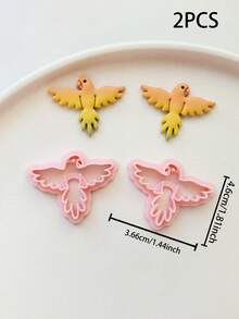 各种鸟形设计聚合物粘土切割模具，粘土切割模具，耳环首饰DIY手工切割模具，适用于DIY耳环和工艺品，非常适合手工装饰品、首饰制作工具，DIY手工少女耳环和首饰吊坠工具 - Bird - 查看 13