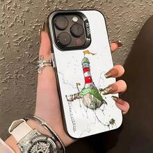 Funda para teléfono L-Lghthouse para iPhone 17, 16, 15, 14, 13, 12, 11 Plus, Pro Max, XS, funda de color plateado para iPhone 17 Air, 16, 15, 14, 13, 12, 11. - Z1 - Ver 11