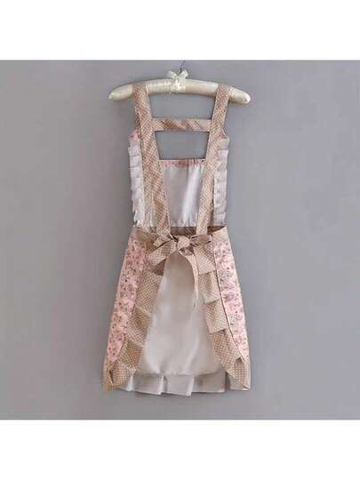 1件家用成人防水防油围裙，带侧边擦拭巾，可调节颈带，男女通用厨房围裙，可重复使用可水洗，适用于烘焙、园艺、烧烤、清洁等，是毕业、父亲节、生日、乔迁等场合的实用礼物之选，适合家庭厨房、餐厅、咖啡馆日常使用。