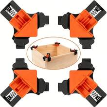 4PCS 90 Degree Corner Clamps For Woodworking, Fast Adjustable Quick Spring Loaded Woodworking Clamps,Cabinets,Photo Framing - A - View 1