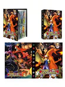 pokemon Álbum de tarjetas, álbum coleccionista de mascotas Pocket Monster que contiene 120 tarjetas - Multicolor - Ver 3