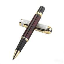 Luxury Business Rollerball Pen | Red & White With Gold Trim | Refillable Signature Pen For Office & Gift | Premium Writing Instrument - 821 White - View 3