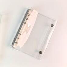 2026 New Arrival - Best Selling - 1 Set A8/A7/A6 Transparent Loose Leaf Notebook With Stickers, Sticker Loose Leaf Notebook, Youcheng Youpin, Sticker Album, Double-Ring Soft Leather Transparent Loose Leaf Notebook, Handmade DIY Notebook, Suitable For Photo Album, Sticker Book, Notebook, Diary, Back To School Supplies, Office Supplies - Clear - View 8