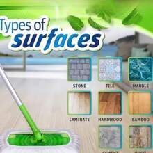 16/20 Pieces Of Dry And Wet Dual-Use Household Flat Mop Replacement Cloth, White, High-Density Fiber With Strong Water Absorption, Strong Adsorption Of Stains And Dust, Dedicated Mop Cloth For Whole House Floor Cleaning - 白色 - 查看 5