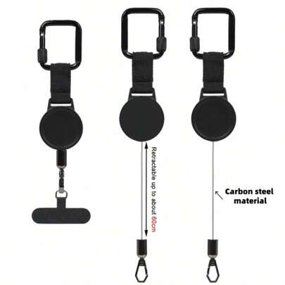1pc Adjustable Anti-Lost Phone Lanyard, Retractable Phone Safety Strap Suitable For Hiking, Outdoor Activities And Daily Use
