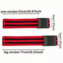 1 Pair Adjustable BFR Training Bands For Hips And Glutes, Blood Flow Restriction Bands For Women/Men, Occlusion Resistance Bands For Glute, Squat, Thigh Exercises, Best Fabric For Glute, Squat, Thigh Workouts - Multicolor - View 2