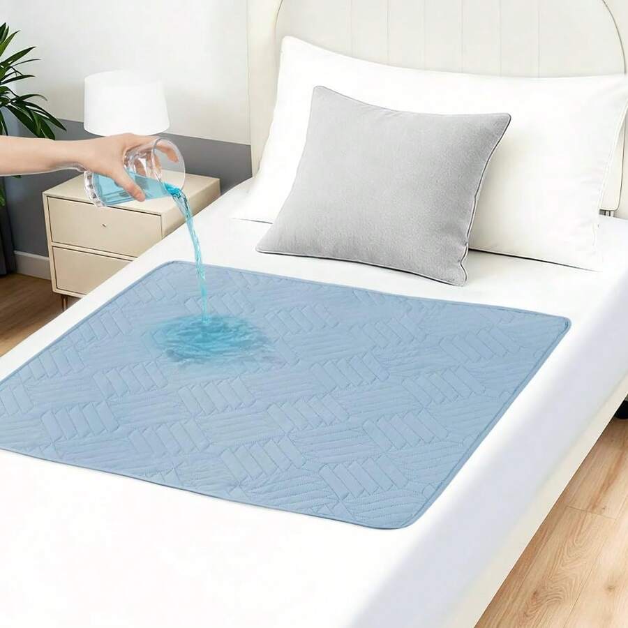 DUJUIKE Reusable Waterproof Changing Pad,Washable, Anti-Slip Absorbent, Waterproof Washable Mattress Protector, Suitable For Women During Menstruation, Incontinence, Bedwetting, Also Suitable For Adults And Elderly