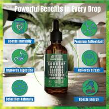 Vyxion Soursop Seamoss Moringa Oregano Turmeric Black Seed Oil – Liquid Drops. Women's Health. - 1 Pack - 查看 10