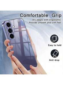 Galaxy S26、S26 Plus、S26 Ultra、S25、S25 Plus、S25 Ultra、A16、A26、A36、A56、S25 FE、A17、A37、A57 豪华电镀 TPU 保护壳 - 黑色 - 查看 5