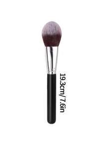 1pc Soft Non-Irritating Blush Brush, Powder Brush, Contour Brush, Multi-Functional Makeup Brush For Beginners, Natural Makeup Application - Black - View 8