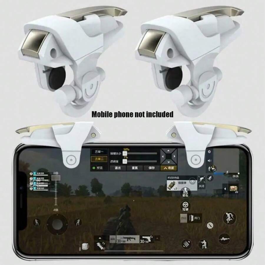 Gatillos Botones L1r1 Celular Andriod - Blanco - Ver 1