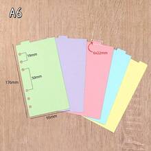 5PCS A5/A6 Binder Dividers Vertical Tabs Page For 6-Holes Ring Binders Notebooks Travel Diary Journal Personal Planner - Sets - View 6